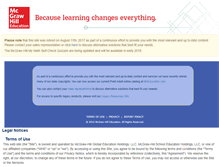 Tablet Screenshot of english.glencoe.com