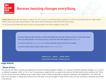 Tablet Screenshot of careercity.glencoe.com